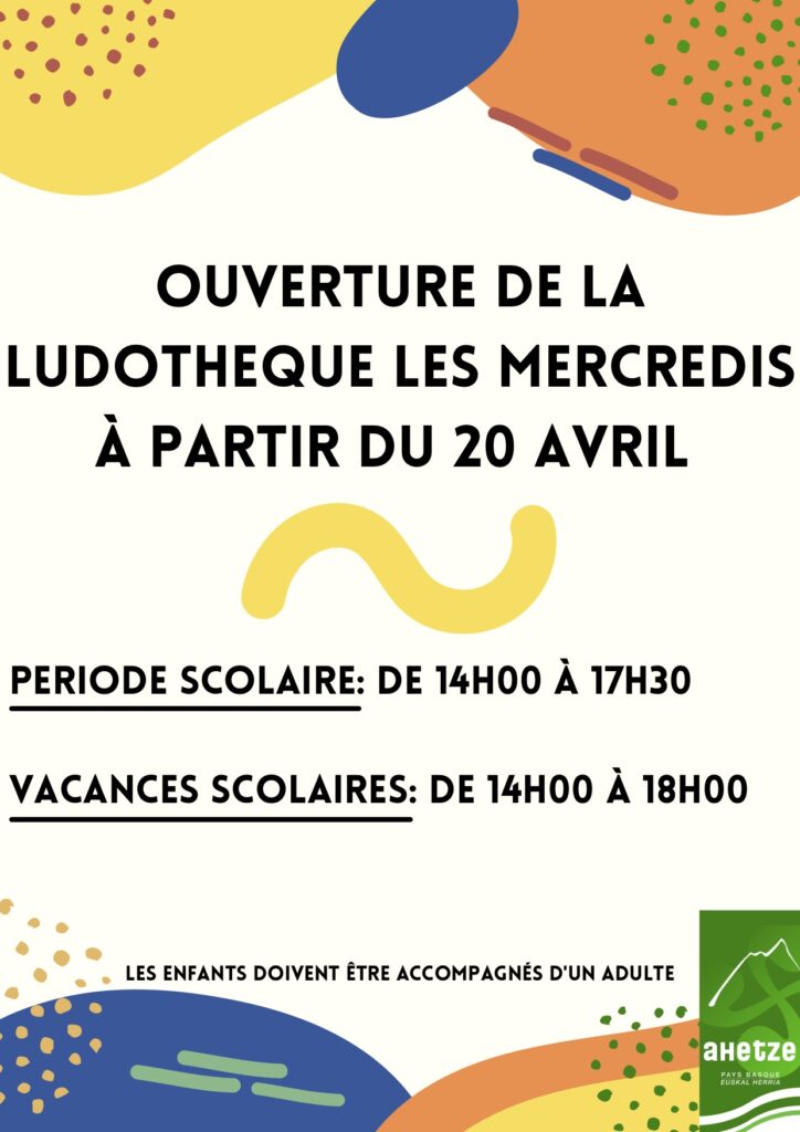 ludothèque ouverture