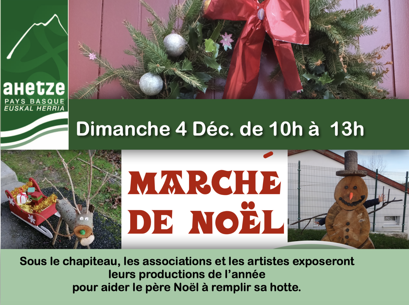 marché de Noël dimanche 4 décembre 2022