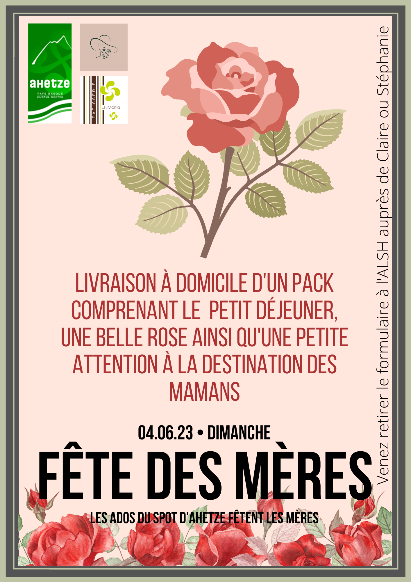 flyers fête des mères ahetze